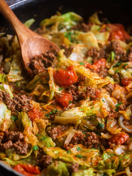A close up of a dish with meat and vegetables.