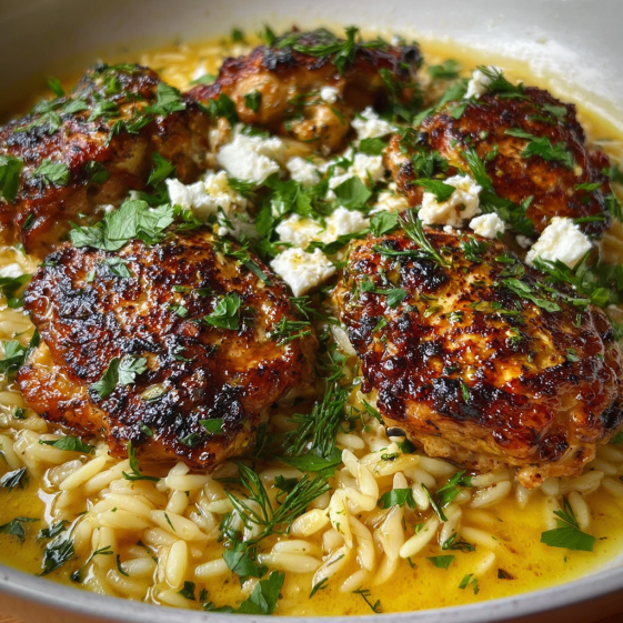 Pan-fried chicken with lemon butter and Dijon mustard.