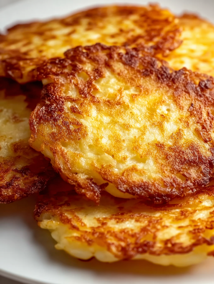 A pile of fried potatoes.