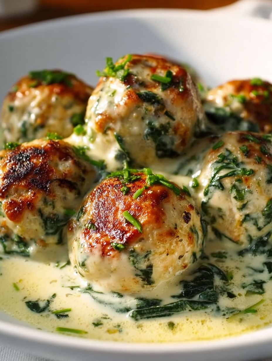 A plate of meatballs covered in sauce.