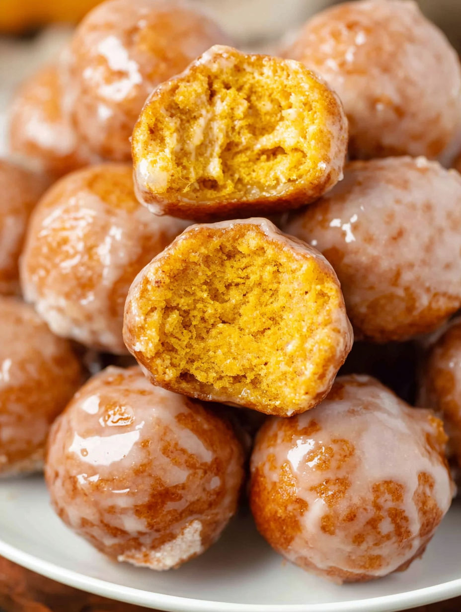 A pile of donuts with a hole in the center.