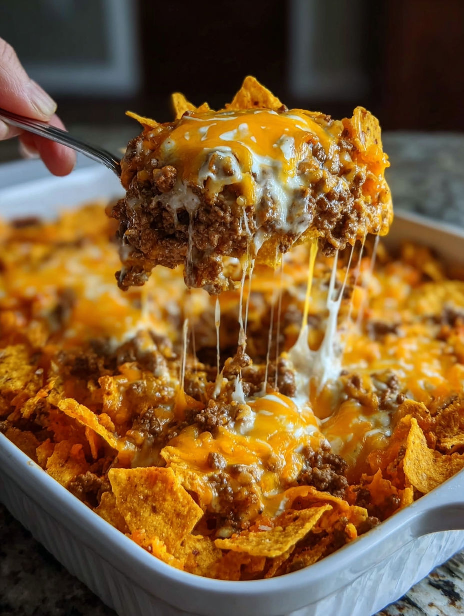 A fork is being used to eat a piece of food.
