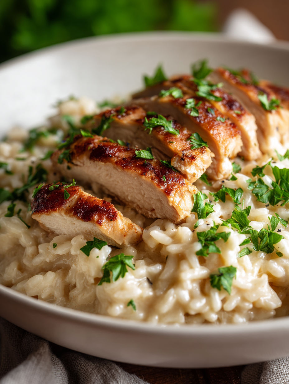 A plate of chicken and rice.