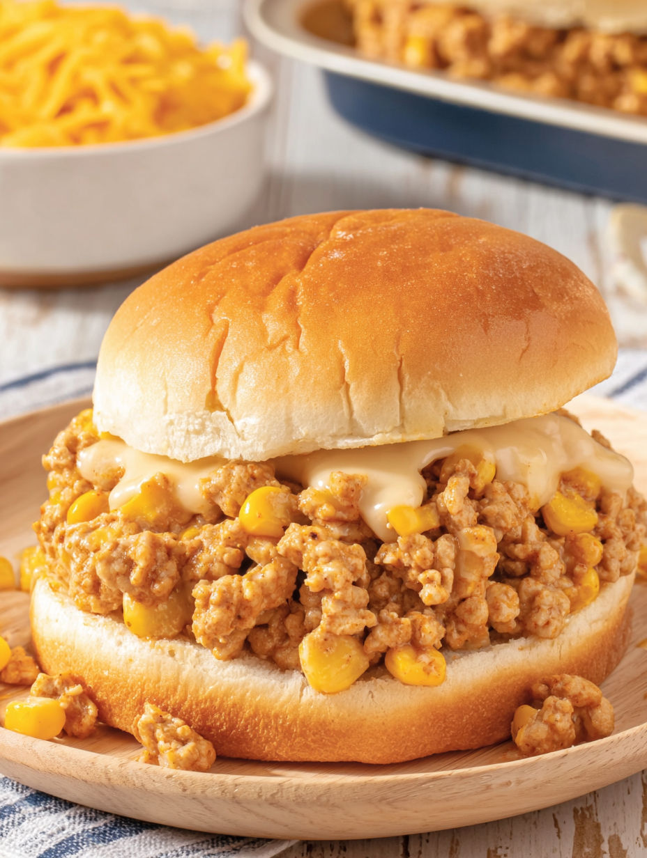 A sandwich with Cajun Chicken Sloppy Joes.