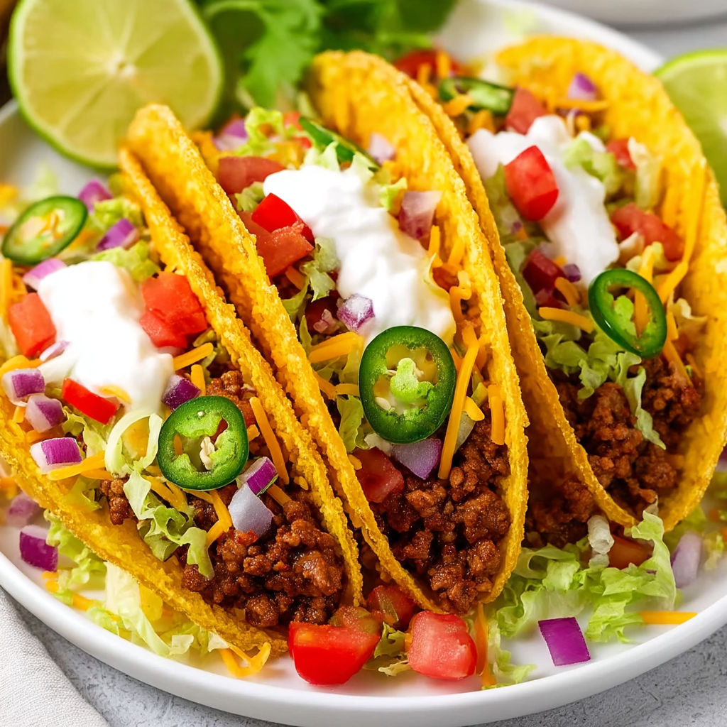 A plate of tacos with lettuce and tomatoes.