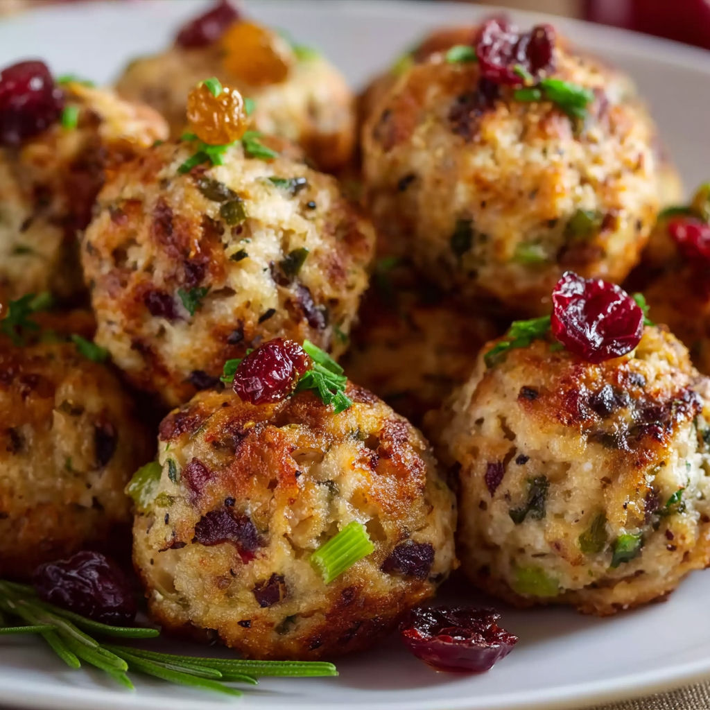 A plate of meatballs with cranberries on top.