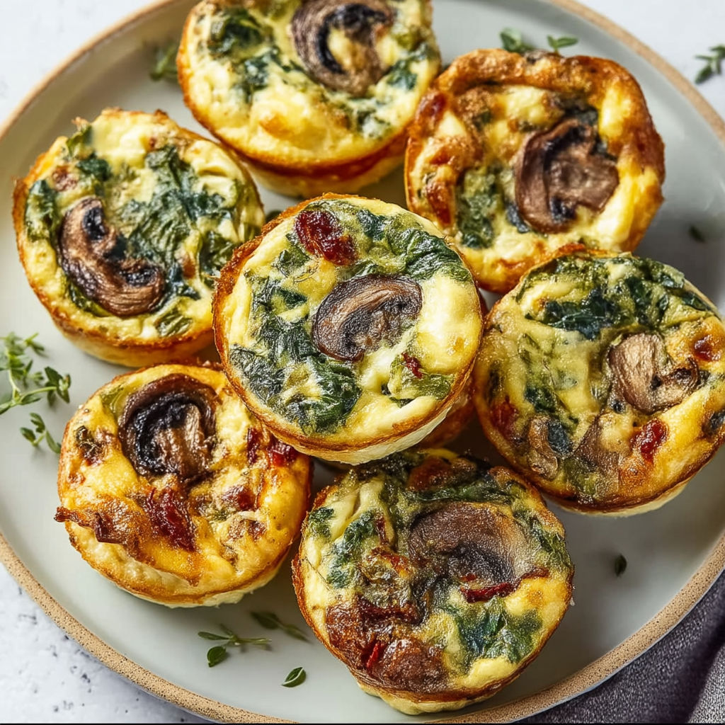A plate of fluffy kale mushroom bites.