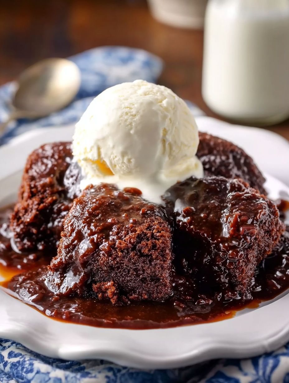 A plate of chicken étouffée with a scoop of ice cream on top.