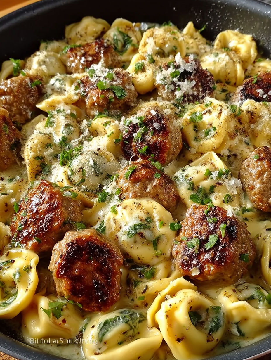 A close up of a delicious looking pasta dish.