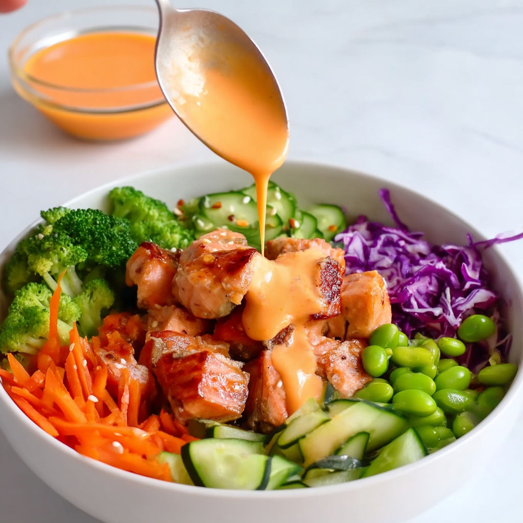 A bowl of food with a spoon in it.