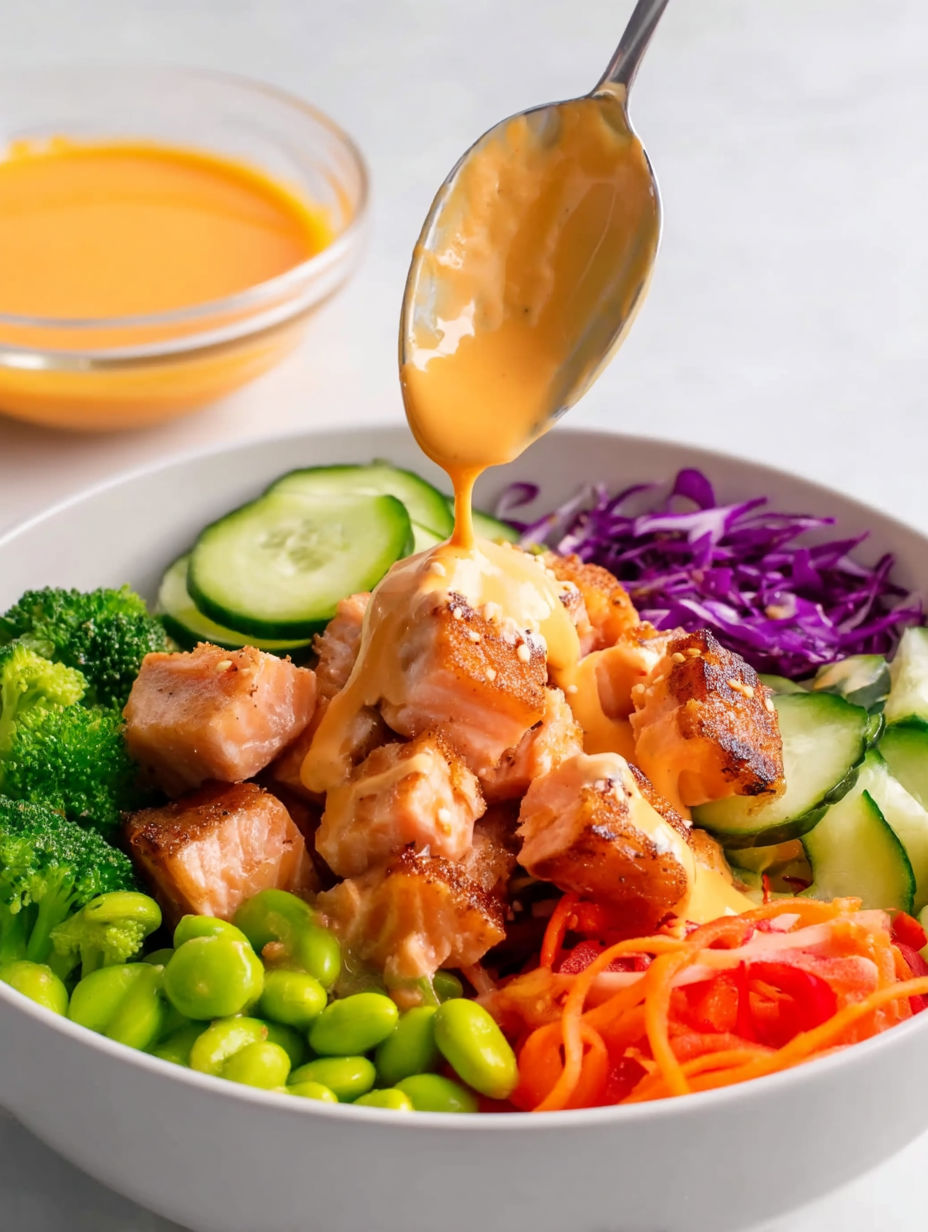 A bowl of food with a spoon in it.