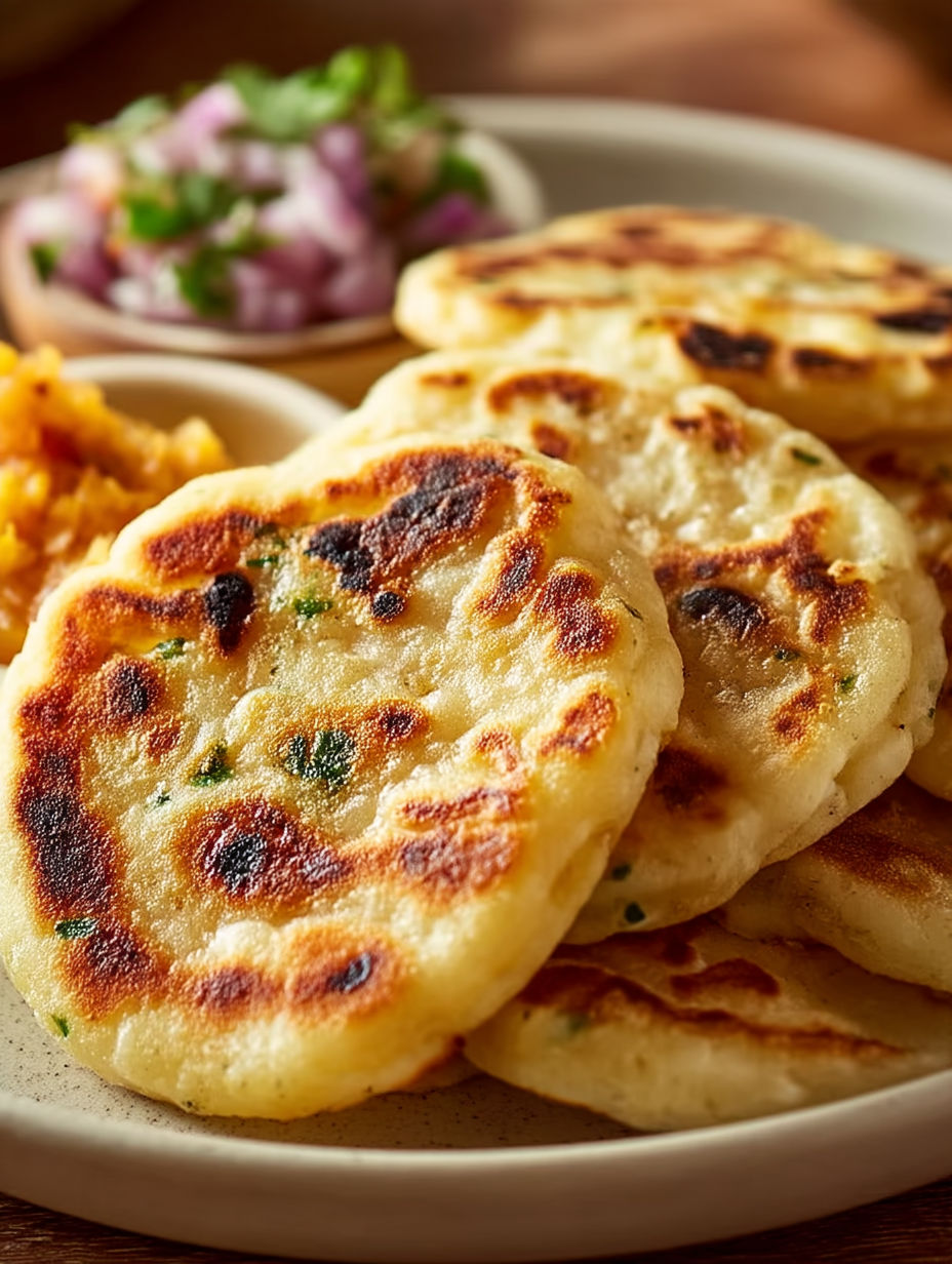 A plate of food with a tortilla on it.