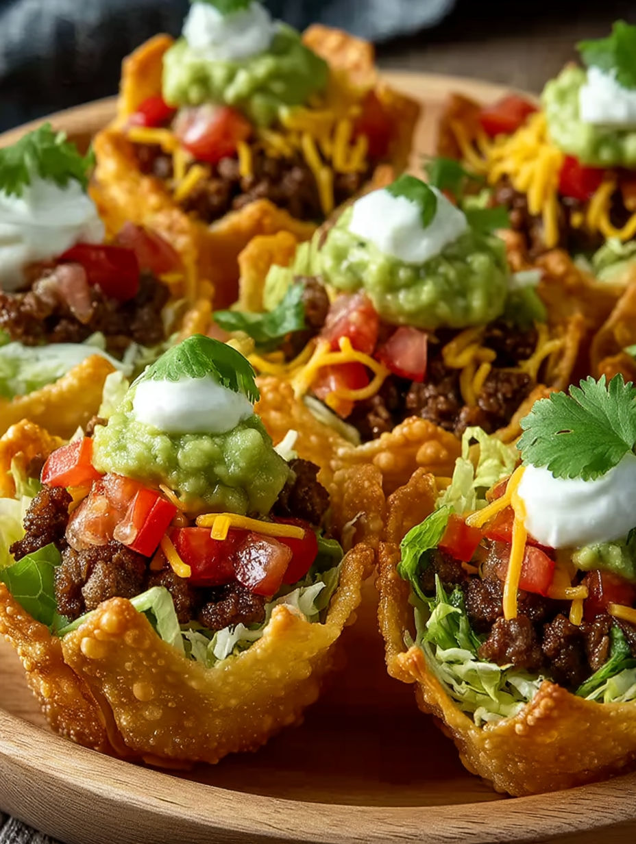 Taco Bites Party Cups.