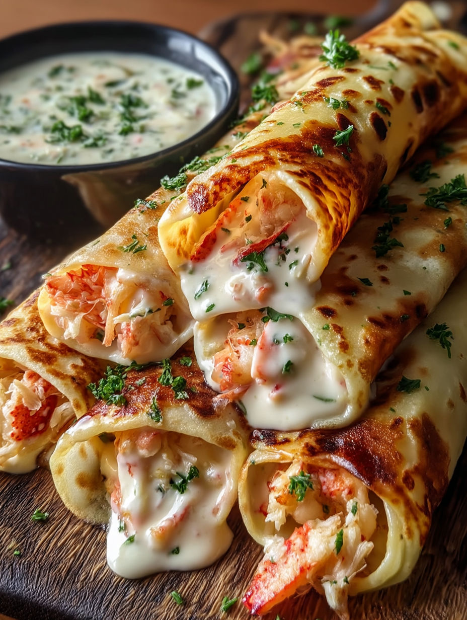 A plate of food with crab and shrimp on it.