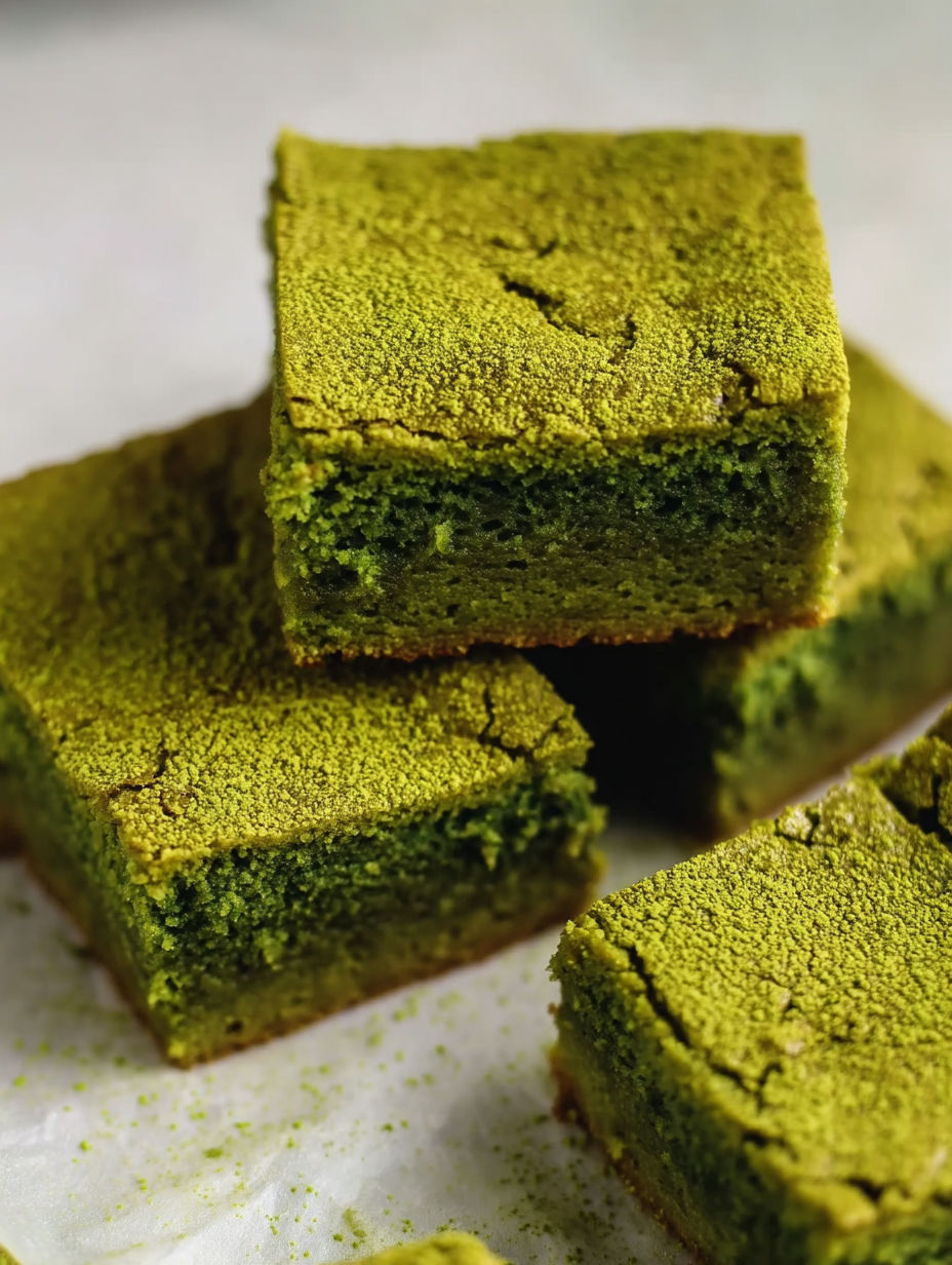 The Best Matcha Brownies ever!