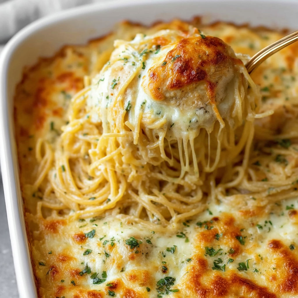 A white cheddar chicken pasta dish.