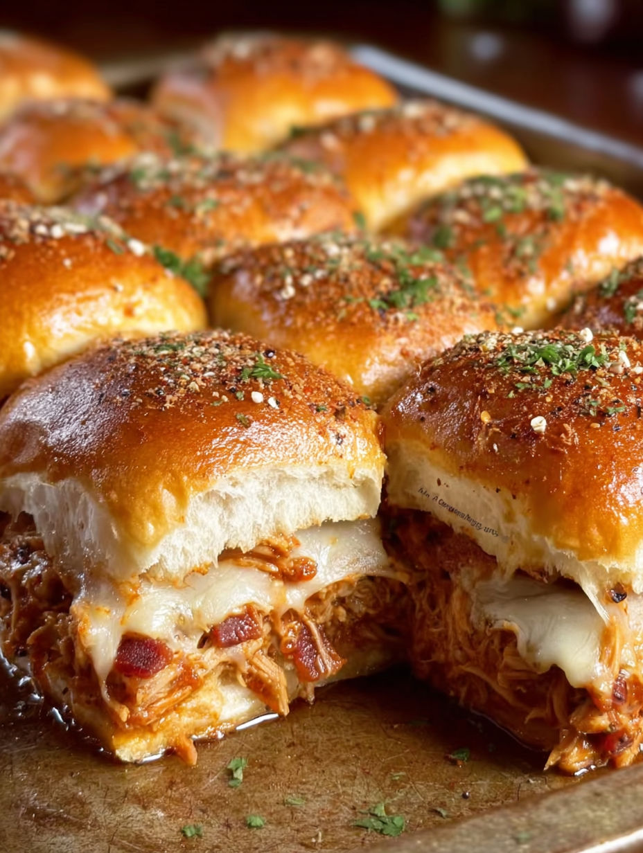 A plate of BBQ Pulled Pork Sliders.