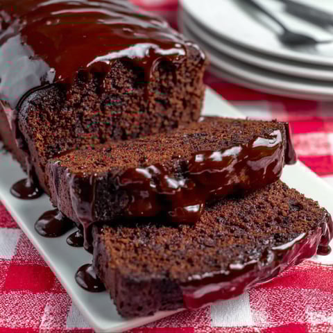A slice of chocolate cake with chocolate sauce.