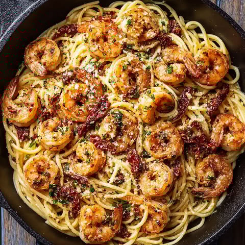 A delicious Cajun Shrimp Pasta Delight.