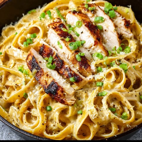 A dish of Lemon Pepper Chicken Pasta.