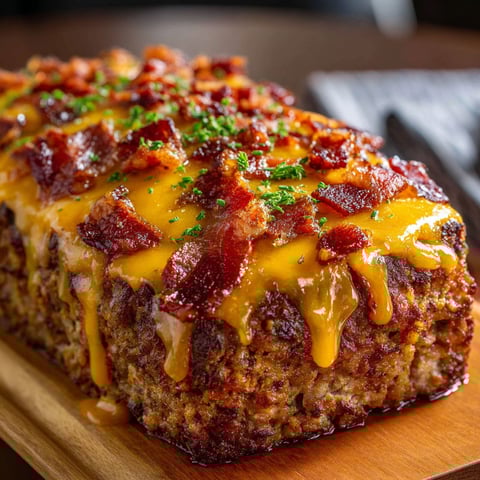 A hearty bacon cheeseburger loaf.
