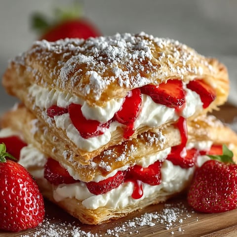 A stack of strawberry cheesecake turnovers.
