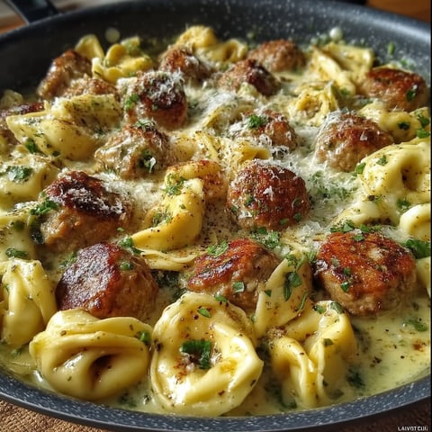 A close up of a delicious one pot meal.